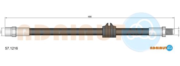 Тормозной шланг   57.1216   ADRIAUTO