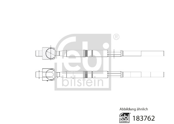 Осевой шарнир, рулевая тяга   183762   FEBI BILSTEIN