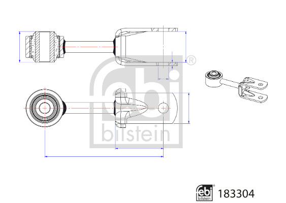 Тяга / стойка, стабилизатор   183304   FEBI BILSTEIN