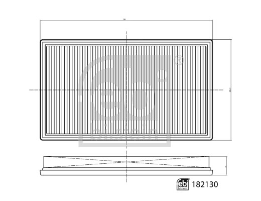 Повітряний фільтр   182130   FEBI BILSTEIN