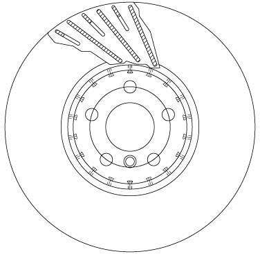 Тормозной диск   DF6891S   TRW