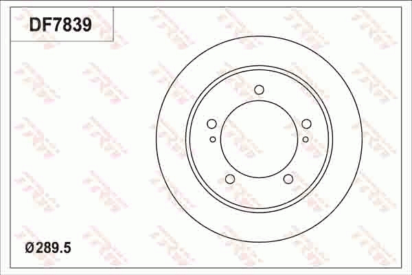 Тормозной диск   DF7839   TRW