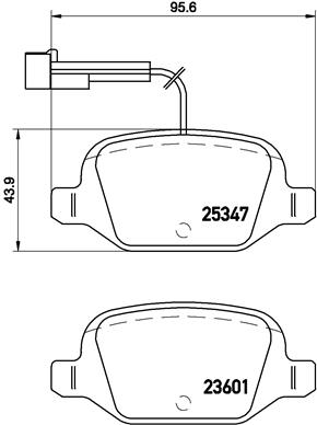 Комплект тормозных колодок, дисковый тормоз   P 23 146   BREMBO