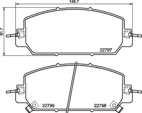 Комплект тормозных колодок, дисковый тормоз   P 28 098   BREMBO