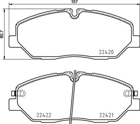 Комплект тормозных колодок, дисковый тормоз   P 30 090   BREMBO