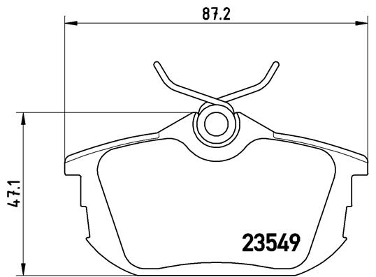 Комплект тормозных колодок, дисковый тормоз   P 54 023   BREMBO