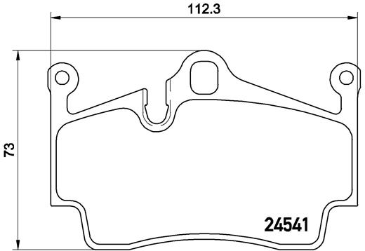 Комплект тормозных колодок, дисковый тормоз   P 65 028   BREMBO