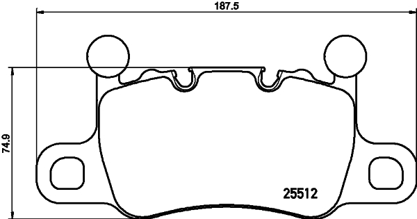 Комплект тормозных колодок, дисковый тормоз   P 65 038   BREMBO