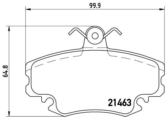 Комплект тормозных колодок, дисковый тормоз   P 68 008   BREMBO