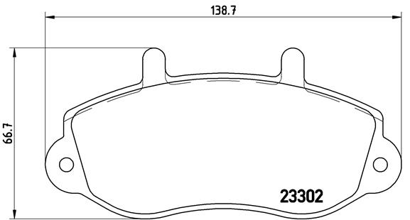 Комплект тормозных колодок, дисковый тормоз   P 68 025   BREMBO