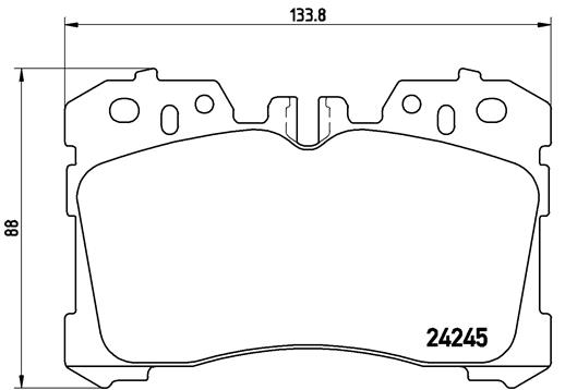 Комплект тормозных колодок, дисковый тормоз   P 83 075   BREMBO