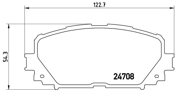 Комплект тормозных колодок, дисковый тормоз   P 83 101   BREMBO