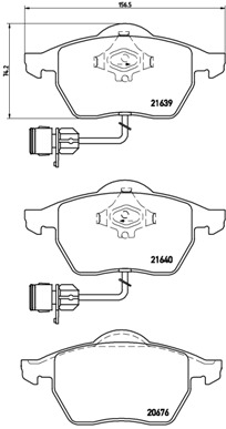 Комплект тормозных колодок, дисковый тормоз   P 85 040   BREMBO