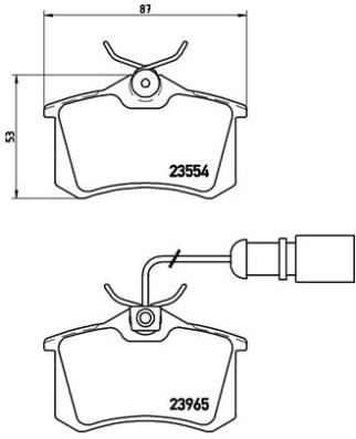 Комплект тормозных колодок, дисковый тормоз   P 85 058   BREMBO