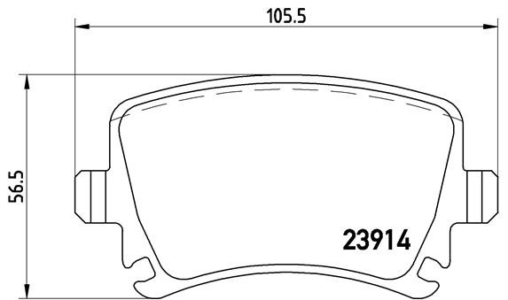 Комплект тормозных колодок, дисковый тормоз   P 85 073   BREMBO