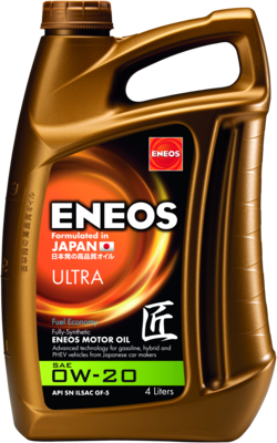 Моторна олива ENEOS Ultra 0W-20 4 л, EU0021301N