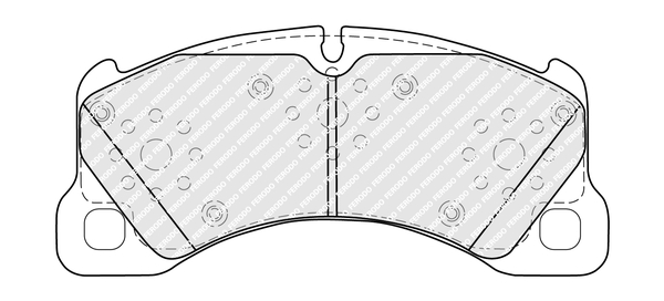 Комплект тормозных колодок, дисковый тормоз   FDB5417   FERODO