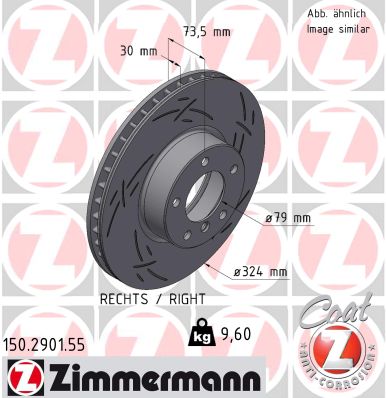 Гальмівний диск   150.2901.55   ZIMMERMANN