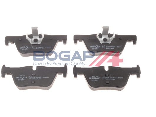 Комплект тормозных колодок, дисковый тормоз   B8210101   BOGAP
