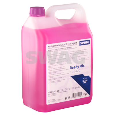 Антифриз SWAG G13 фіолетовий, готовий до застосування, 5 л, 33 10 1131