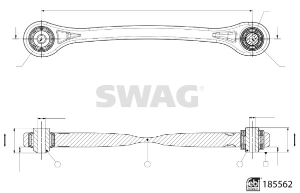 Важіль підвіски, підвіска коліс   33 10 9973   SWAG