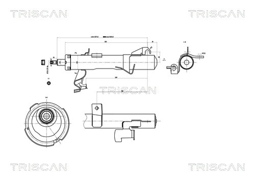 Амортизатор   8705 50102   TRISCAN