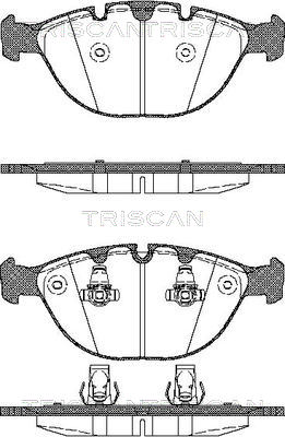 Комплект тормозных колодок, дисковый тормоз   8110 11011   TRISCAN