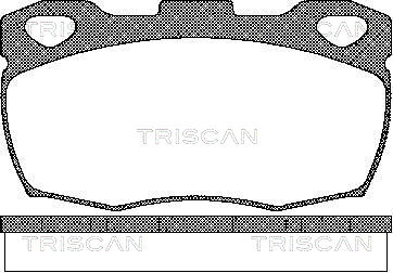 Комплект гальмівних накладок, дискове гальмо   8110 17003   TRISCAN
