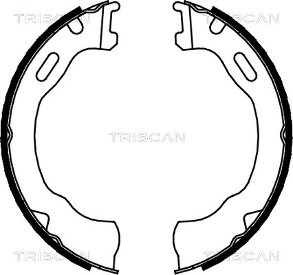 Комплект гальмівних колодок, стоянкове гальмо   8100 80007   TRISCAN