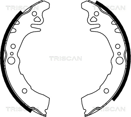 Комплект тормозных колодок   8100 10026   TRISCAN