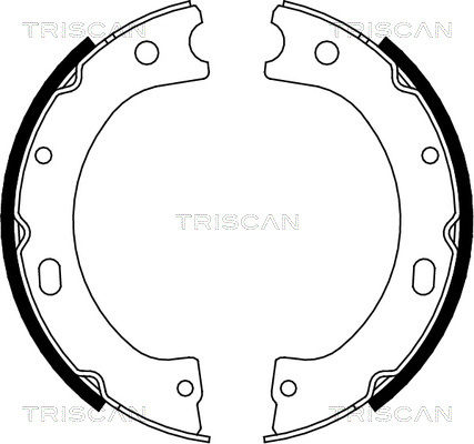 Комплект тормозных колодок   8100 14011   TRISCAN