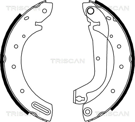 Комплект тормозных колодок   8100 14596   TRISCAN