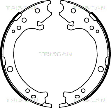 Комплект тормозных колодок   8100 40007   TRISCAN