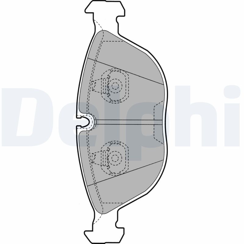 Комплект тормозных колодок, дисковый тормоз   LP1002   DELPHI