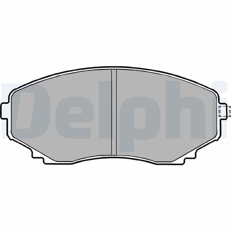 Комплект тормозных колодок, дисковый тормоз   LP1095   DELPHI