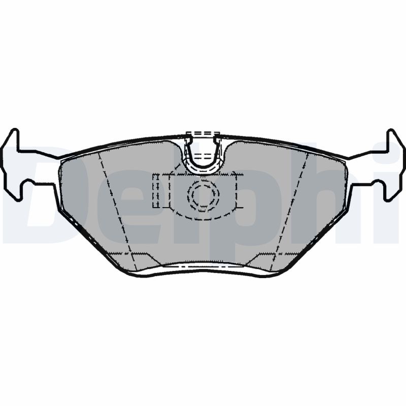 Комплект тормозных колодок, дисковый тормоз   LP1107   DELPHI