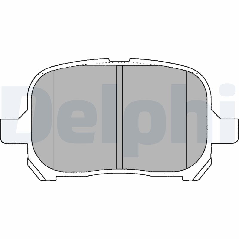 Комплект тормозных колодок, дисковый тормоз   LP1144   DELPHI