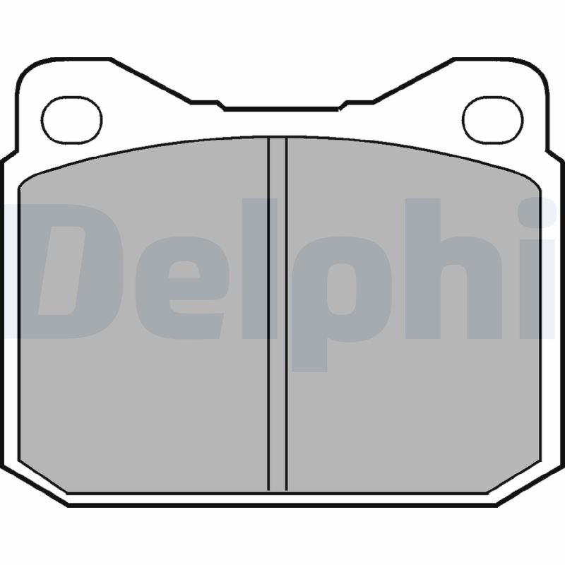 Комплект тормозных колодок, дисковый тормоз   LP117   DELPHI