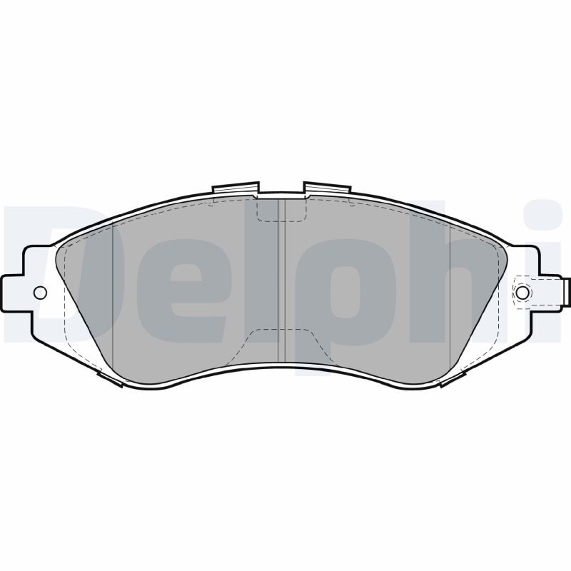 Комплект тормозных колодок, дисковый тормоз   LP1304   DELPHI