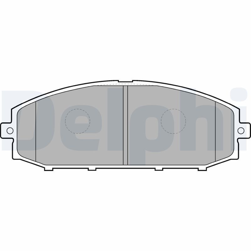 Комплект тормозных колодок, дисковый тормоз   LP1305   DELPHI
