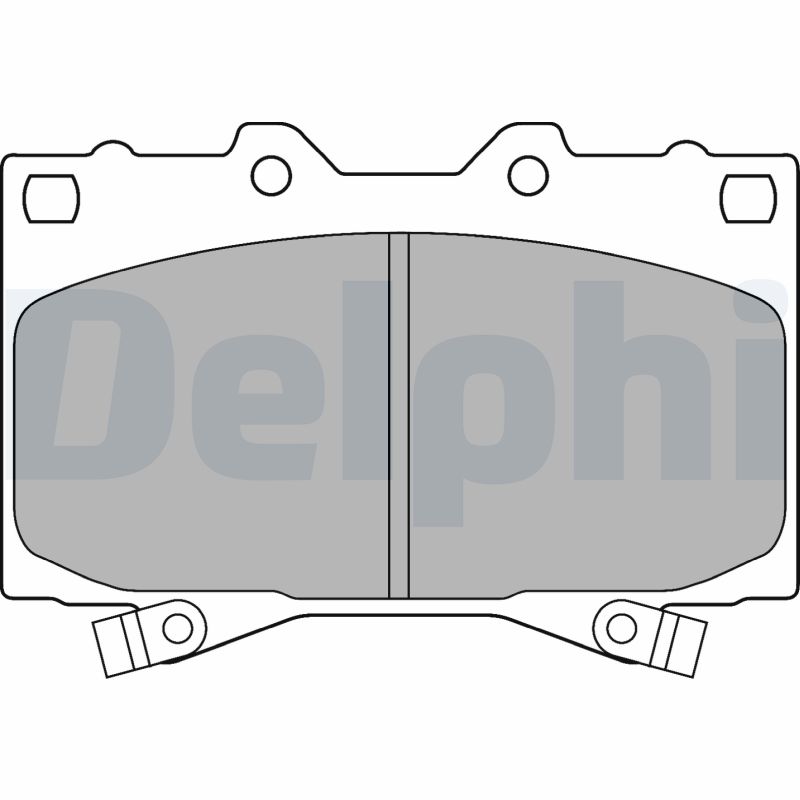 Комплект тормозных колодок, дисковый тормоз   LP1308   DELPHI