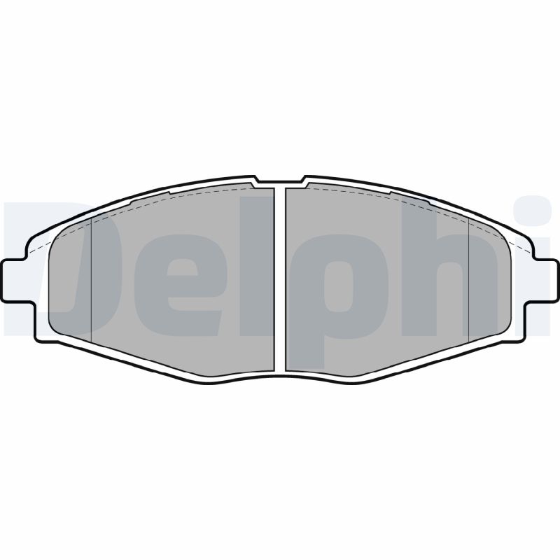 Комплект тормозных колодок, дисковый тормоз   LP1390   DELPHI
