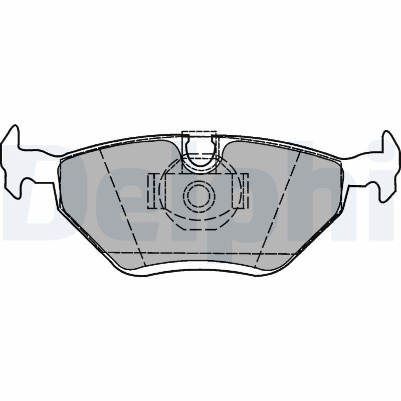 Комплект тормозных колодок, дисковый тормоз   LP1423   DELPHI