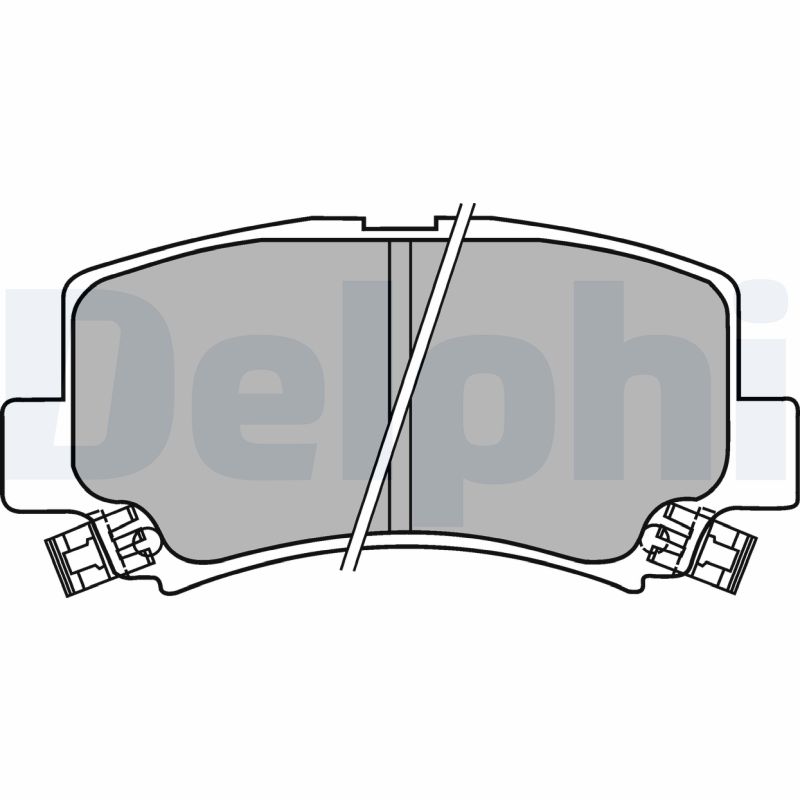 Комплект тормозных колодок, дисковый тормоз   LP1439   DELPHI