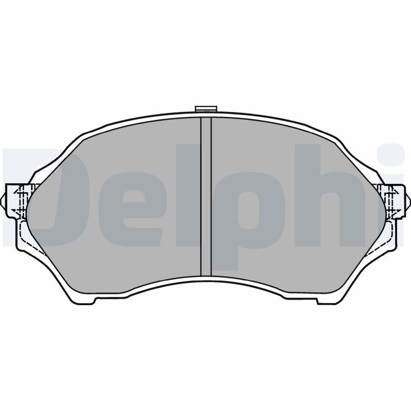 Комплект тормозных колодок, дисковый тормоз   LP1440   DELPHI