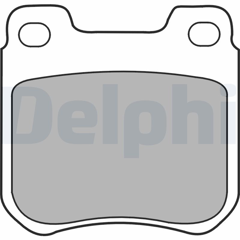 Комплект тормозных колодок, дисковый тормоз   LP1441   DELPHI
