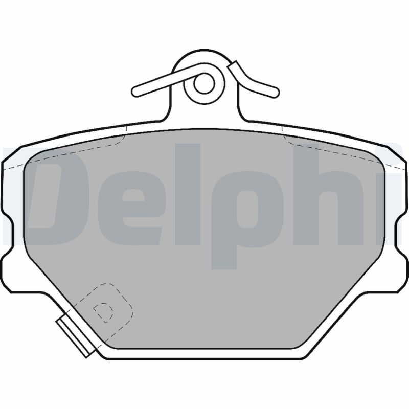 Комплект тормозных колодок, дисковый тормоз   LP1465   DELPHI