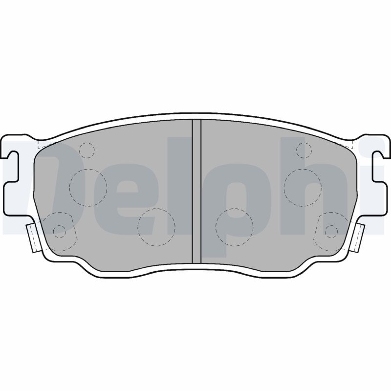 Комплект тормозных колодок, дисковый тормоз   LP1527   DELPHI