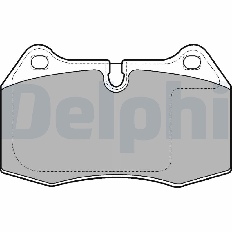 Комплект тормозных колодок, дисковый тормоз   LP1584   DELPHI