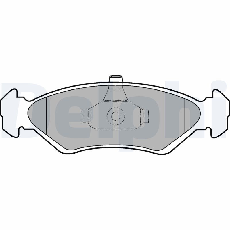 Комплект тормозных колодок, дисковый тормоз   LP1603   DELPHI